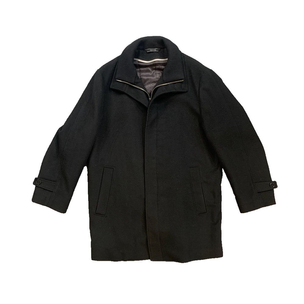 Cardinal of Canada Jacket Mens L Large Black Luxury Collection Full Zip Overcoat